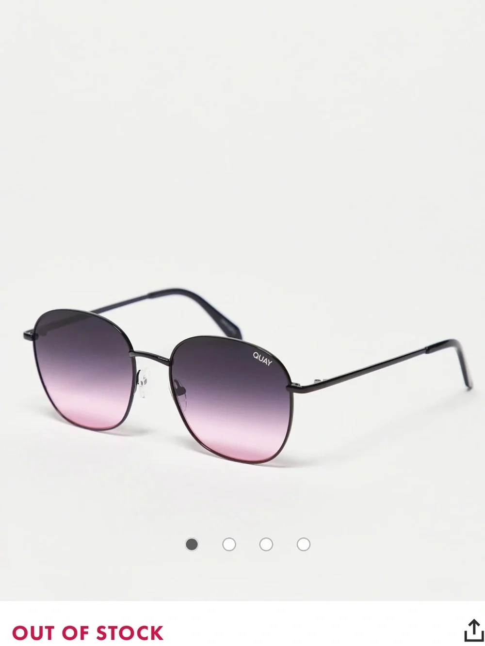 Quay Australia Jezabell Black Gradient Lens